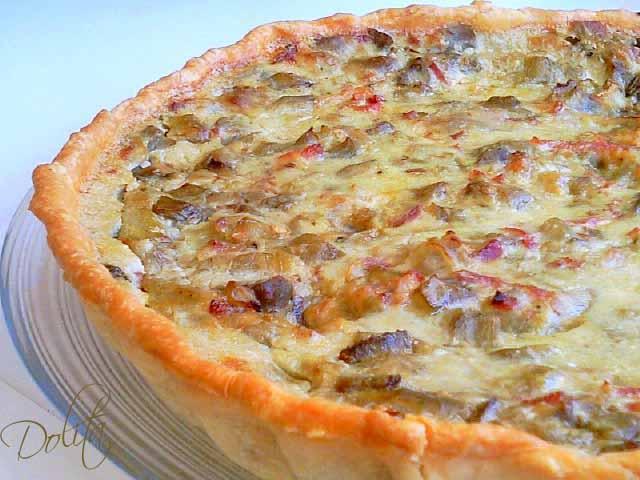 QUICHE DE BERENJENAS Y JAMON