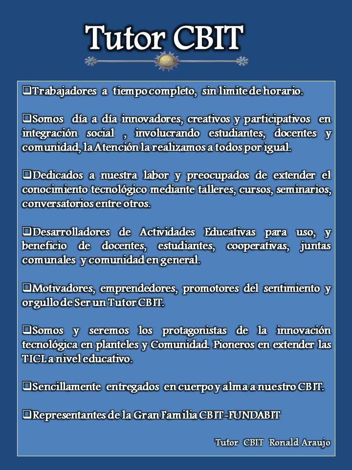 Un Tutor CBIT Un Tutor CBIT