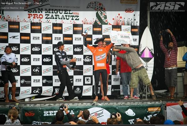 Gabriel Medina gana el ASP 6-Star San Miguel Pro Zarautz 2011