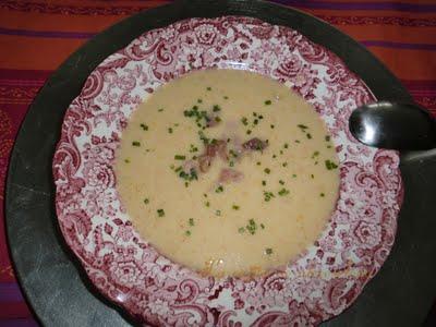 Sopa fría de melón con jamón