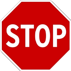 Explicación de como parar en un stop!!!!!
