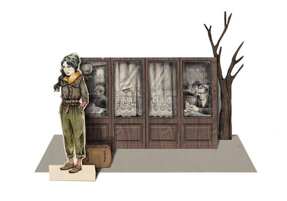 ilustración de Ana Bustello, para la vida imaginaria de Alejandra Recchia. PoSTCaRDS FRoM PaRiS