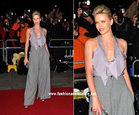 Charlize Theron espectacular en los Premios GQ Hombre del Año 2011. Alfombra Roja