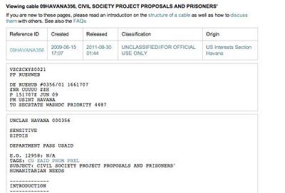 Wikileaks destapa proyecto LGBT de EEUU en Cuba Wikileaks destapa proyecto LGBT de EEUU en Cuba