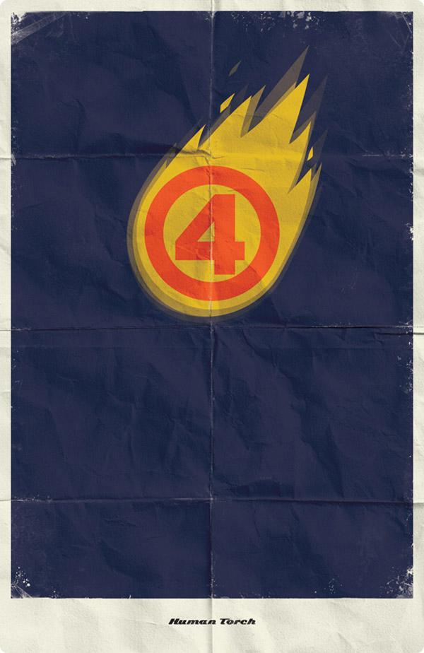 Posters Minimalistas de SuperHéroes posters superheroes
