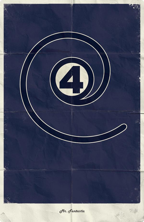 Posters Minimalistas de SuperHéroes posters superheroes