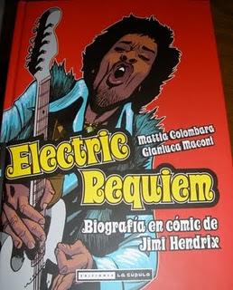 Electric Cómic Biografía en cómic de Jimi Hendrix por Mattia Colombara y Gianluca Maconi