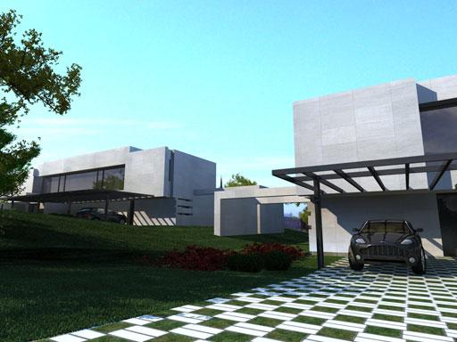 A-cero Projects Proyecto A-cero de 2 viviendas unifamiliares gemelas a las afueras de Madrid