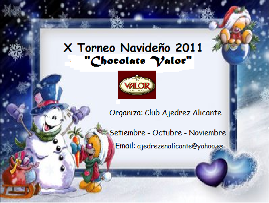 X TORNEO NAVIDEÑO ALICANTE (Lista de inscritos)