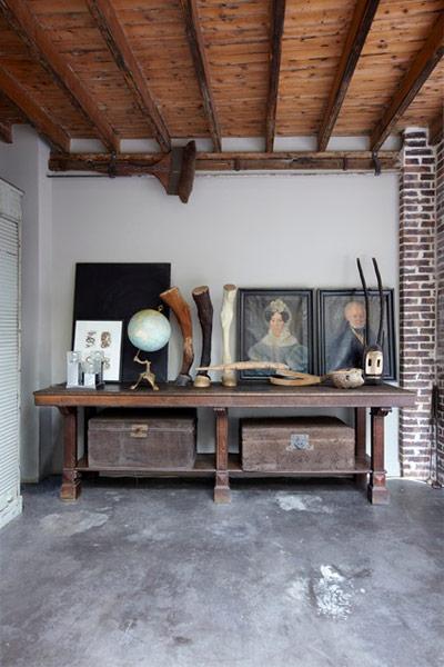 Decoración moderna con retratos antiguos Decoración moderna con retratos antiguos