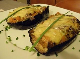 Berenjenas rellenas de calabaza y anchoas