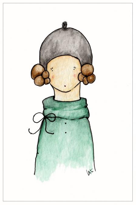 aNa, de LetiH. Acuarelables sobre papel 300 gr. 20x30 cm. oTTo Y aNa