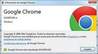Google Chrome 14 lista para descargar Google Chrome 14 lista para descargar