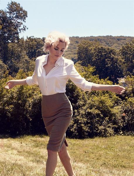 Michelle Williams como Marilyn Monroe - Vogue US de octubre