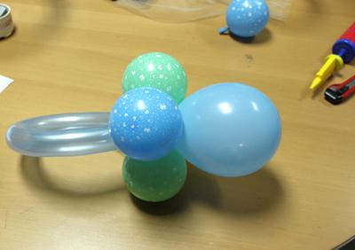 Chupetes con globos