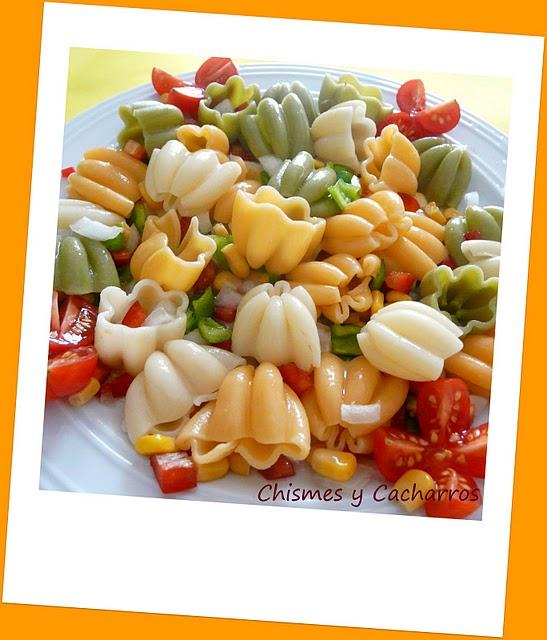 Ensalada de pasta primavera