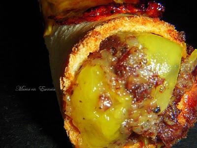 Canutillos rellenos de delicias de Morcillas Rios y mango ! Canutillos rellenos de delicias de Morcillas Rios y mango !