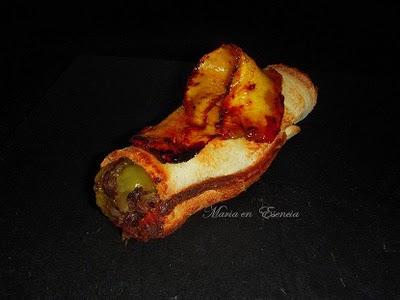 Canutillos rellenos de delicias de Morcillas Rios y mango ! Canutillos rellenos de delicias de Morcillas Rios y mango !