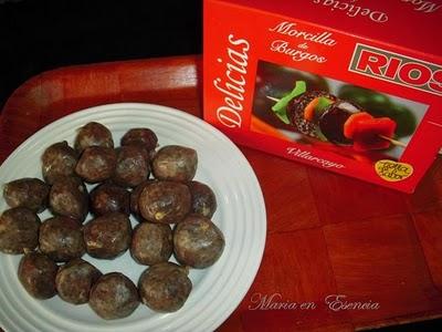 Canutillos rellenos de delicias de Morcillas Rios y mango ! Canutillos rellenos de delicias de Morcillas Rios y mango !