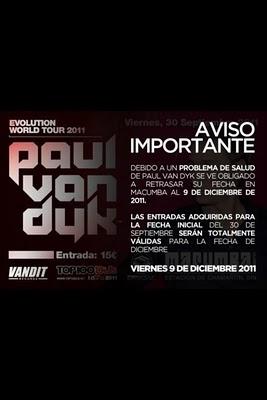 Paul van Dyk cancela su actuación en Madrid Paul van Dyk cancela su actuación en Madrid