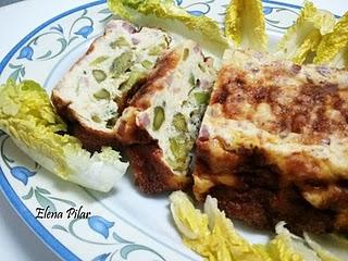 Terrina de Espárragos trigueros y Jamón cocido Terrina de Espárragos trigueros y Jamón cocido