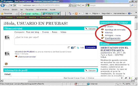 2. Definir y editar mi perfil. Cargar mi foto personal o avatar 2. Definir y editar mi perfil. Cargar mi foto personal o avatar