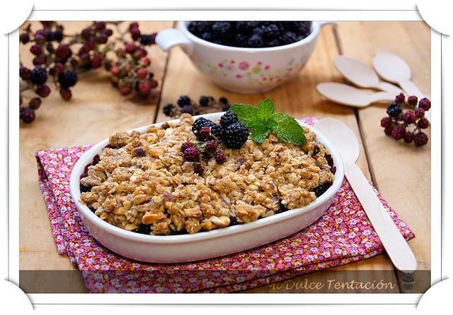 Crumble crujiente de Moras y Frutos Secos - Resultado del Sorteo Bonduelle