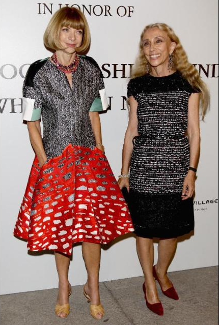 Anna Wintour & Franca Sozzani MFW Anna Wintour & Franca Sozzani MFW