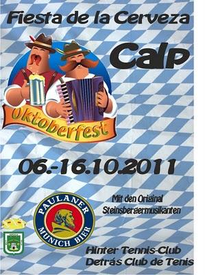 Calpe. XXIV Fiesta de la Cerveza - Oktoberfest Calp 2011 Calpe. XXIV Fiesta de la Cerveza - Oktoberfest Calp 2011