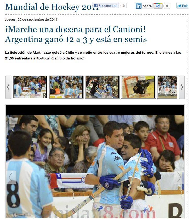 Mundial de Hockey 2011. SAN JUAN ARGENTINA.