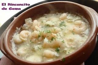 CAZUELA DE GAMBAS CAZUELA DE GAMBAS