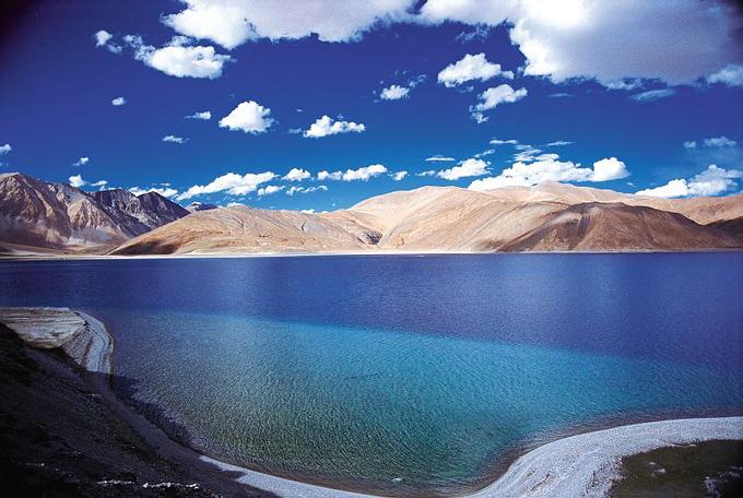 Pangong Tso Lake in the Himalayas Pangong Tso Lake in the Himalayas