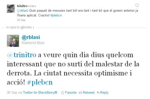 blasi-resposta Malas (y buenas) prácticas de los políticos en la red V: ejemplo bueno y malo de como responder una crítica política en el twitter