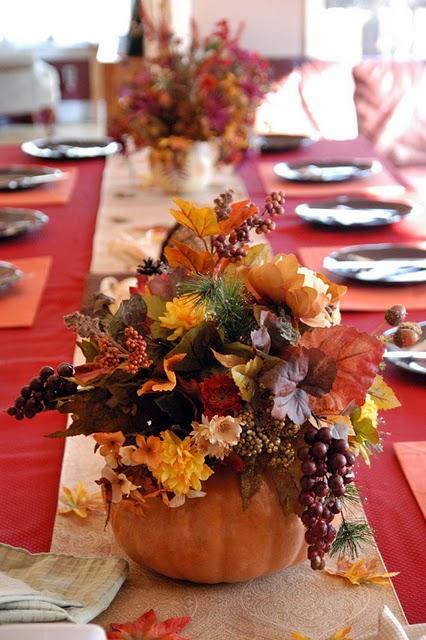 decorar la mesa en otoño