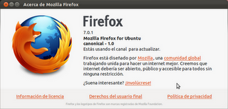 Firefox 7.0.1 Firefox 7.0.1 en Ubuntu