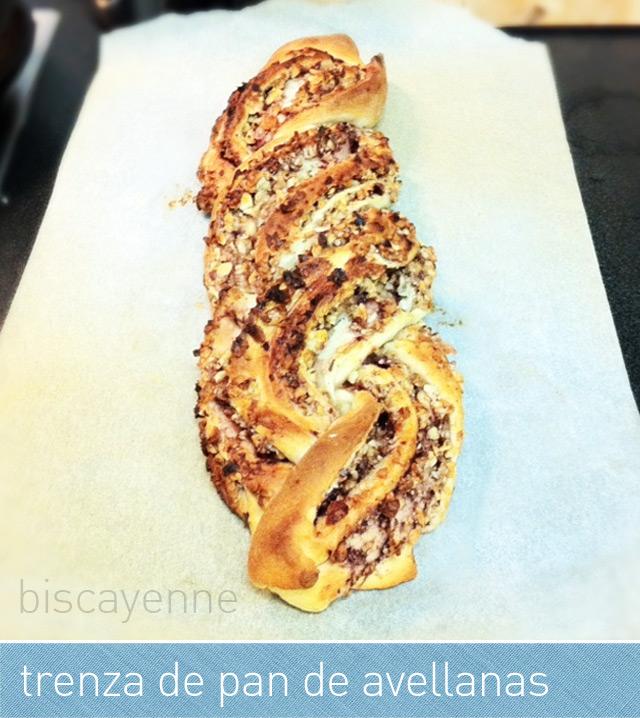 Trenza de pan de avellanas