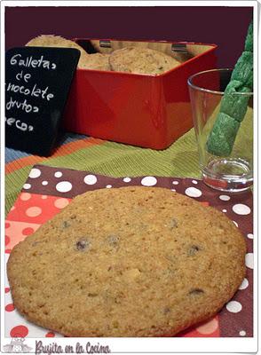 Galletas de chocolate y frutos secos