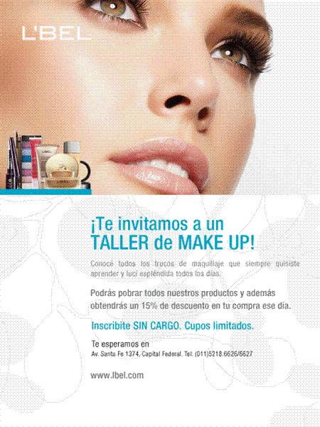 Tienda L´Bel -- Talleres Gratuitos de Cuidado Facial y Make Up - Octubre/Noviembre 2011 Tienda L´Bel -- Talleres Gratuitos de Cuidado Facial y Make Up - Octubre/Noviembre 2011