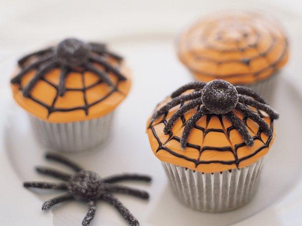 Spiderweb miedo Cupcakes