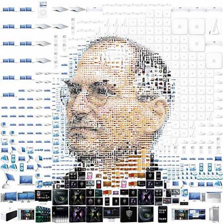 Un Collage con el Legado de Steve Jobs.