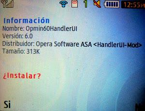 Opera Mini 6 para Samsung GT-S3350 / Samsung Chat 335 Opera Mini 6 Samsung Ch@t 335