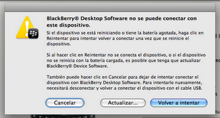 Reinstalar el SO de BlackBerry con Mac