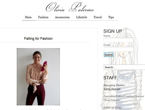 Olivia Palermo ¡Ya tiene su blog!