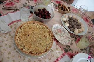 Tarta crumble de manzanas