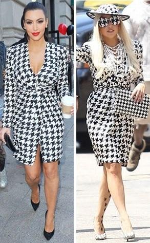 Elige el look. Vestido de Ferragamo: Kim Kardashian o Lady Gaga