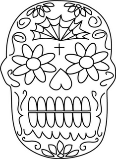 Dibujos para colorear, Dia de muertos II