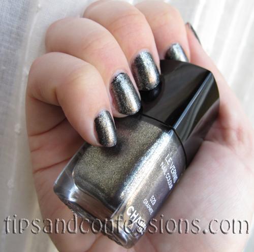 Nail Swatches: Graphite (Chanel) Graphite2