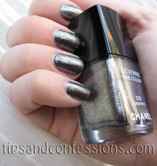 Nail Swatches: Graphite (Chanel) Graphite3
