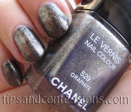 Nail Swatches: Graphite (Chanel) Graphite4