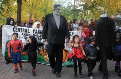 Central Park Conservancy's Annual Halloween Parade. Halloween Parade in Central Park; Central Park Conservancy's Annual Halloween Parade